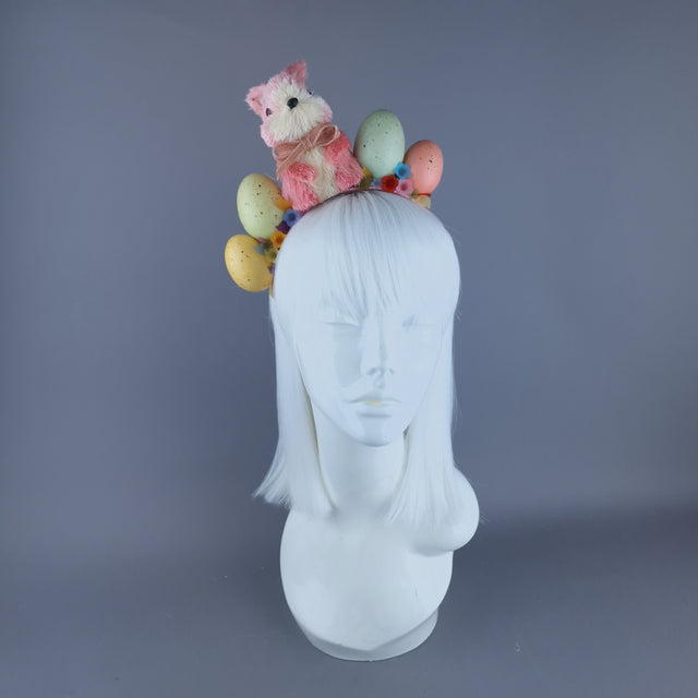 "Easter Bun-net"Pink Bunny Rabbit Headdress