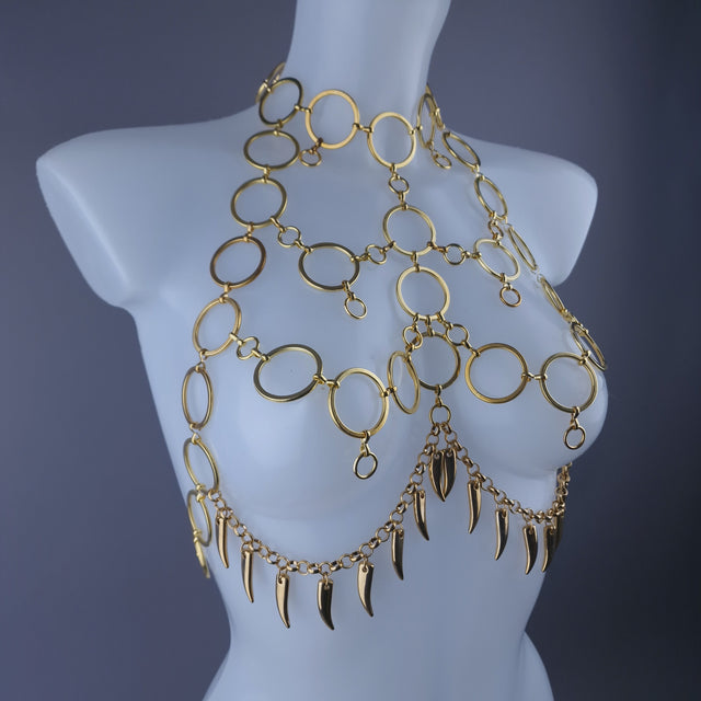 "Mammon" Gold Chain Jewellery Harness