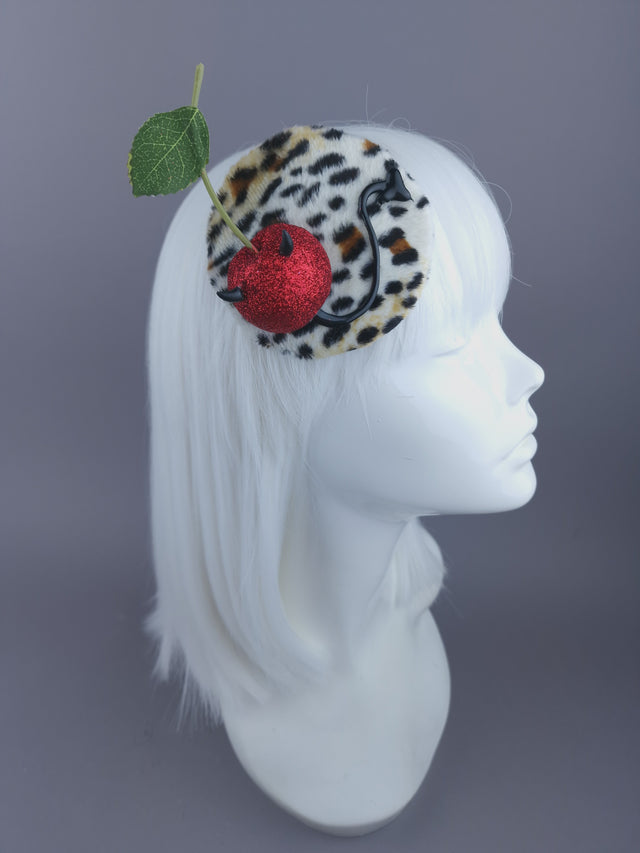Cherry Devil Mini Fascinator