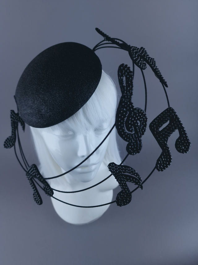 "Play on" Jewelled Musical Notes Hat