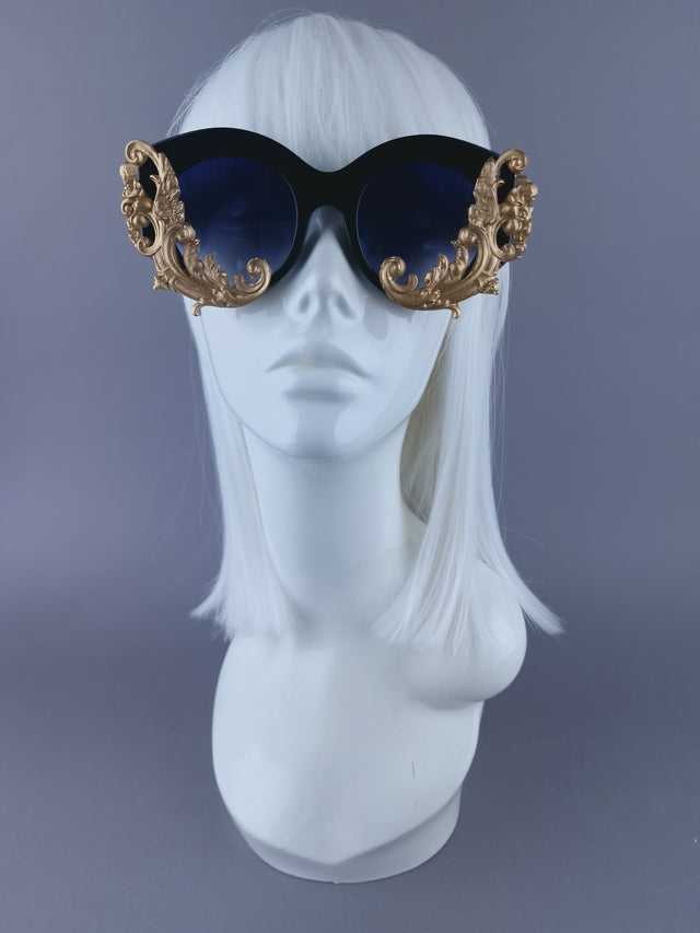SPECIAL OFFER: Black Gold Filigree Sunglasses