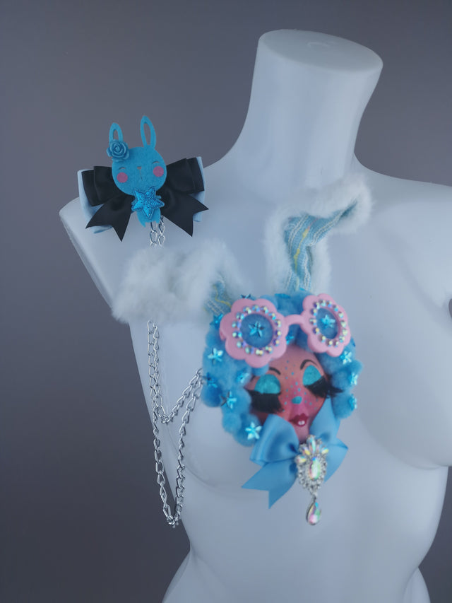 Bunny Dollface Necklace Brooch Jewellery