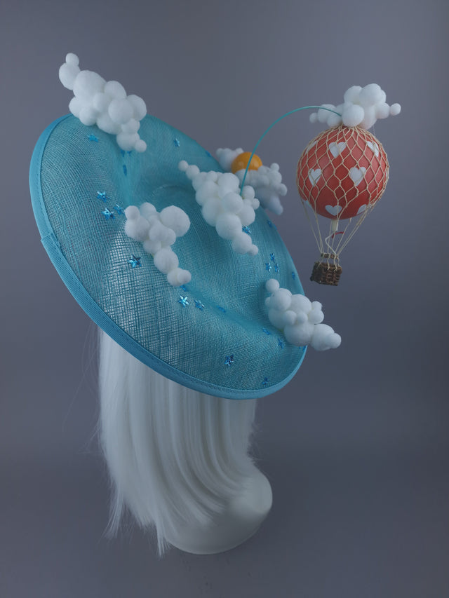 Pearls & Swine: Hot Air Balloon, Clouds, Sky & Sun Hat "Skies"