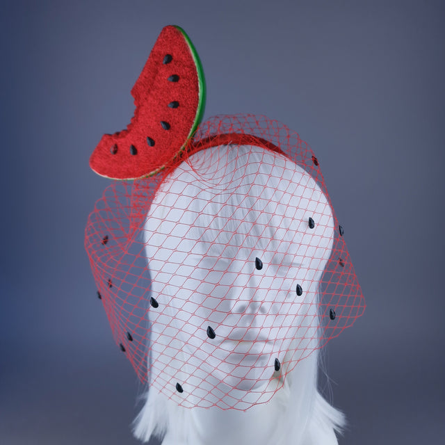"Not In My Name" Watermelon Veil Headpiece