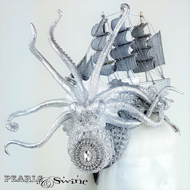 Sparkling Kraken and ship hat