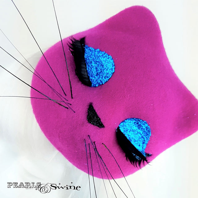 Cat with Eyelashes Hat