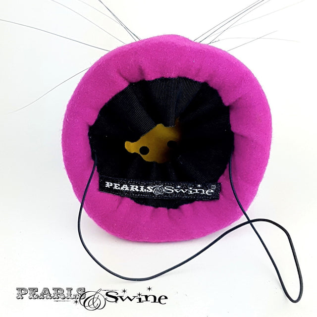 Hand Blocked Polka dot lined Cat Hat