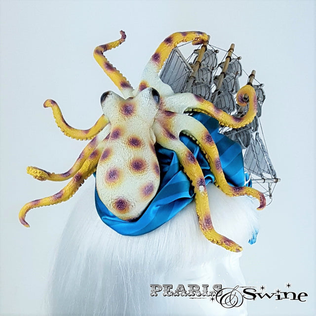 Satin ocean, Kraken and ship hat