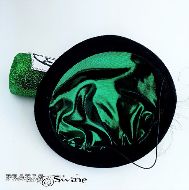 Green Satin Lined Felt hat