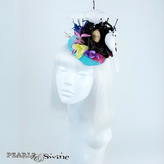 Quirky Bird's nest hat