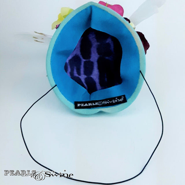 Animal print lined Hand blocked hat