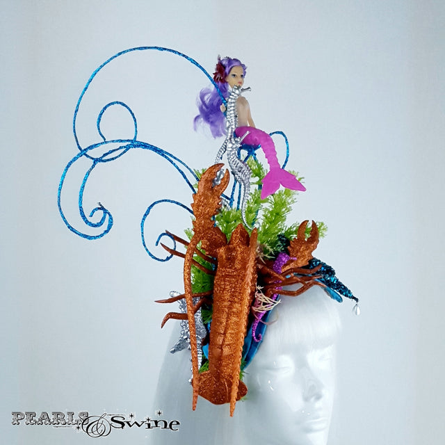 Glittery Lobster under the sea hat