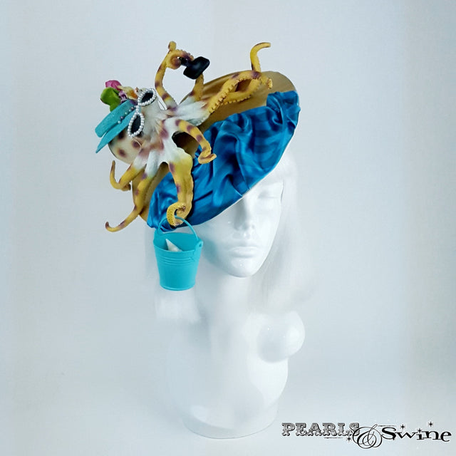 Surreal Octopus at the Beach Hat
