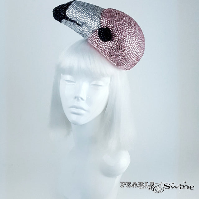 Bejewelled Pink Flamingo hat