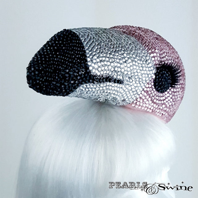 Unusual Bejewelled Pink Flamingo hat