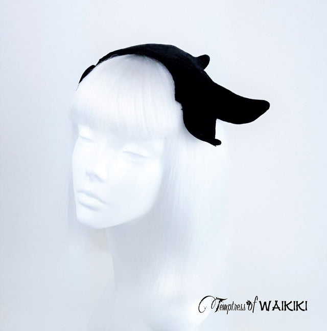 Chic Vintage Black Guitar Headpiece