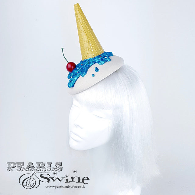 glitter ice cream cherry headwear