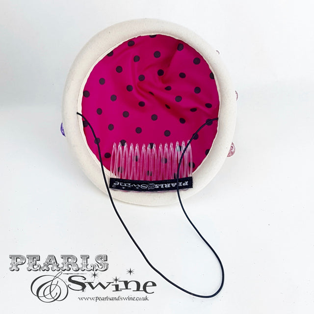 "Oopsie" Dropped Ice Cream Crystal Cherry Hat