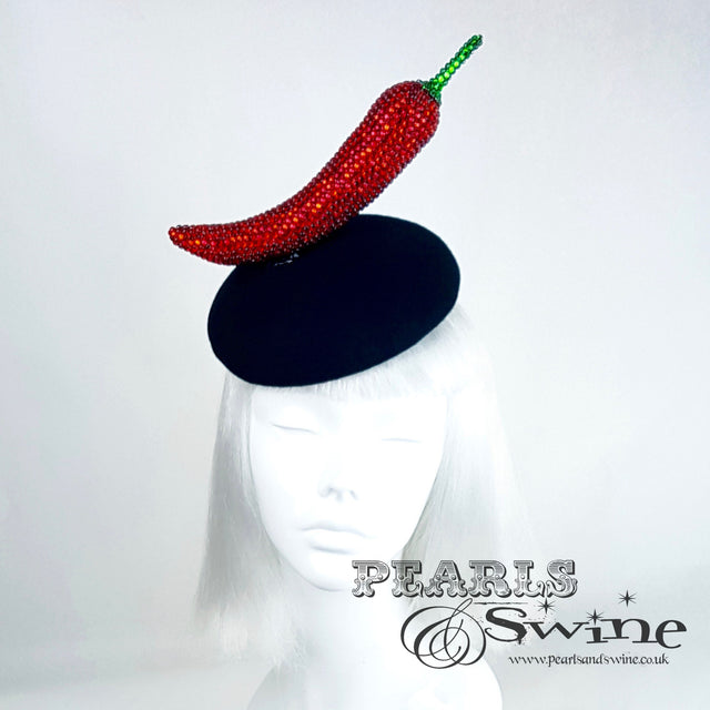 "Sexy Señorita" Red Crystal Chilli Hat