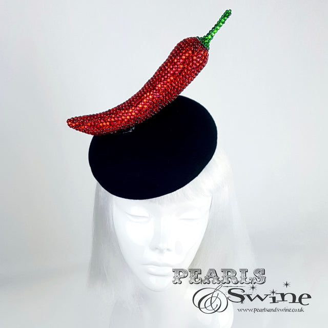 "Sexy Señorita" Red Crystal Chilli Hat