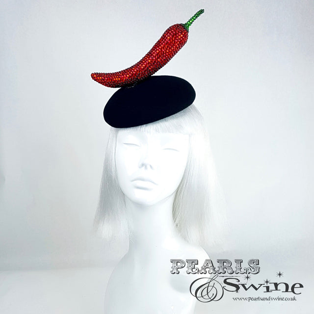 "Sexy Señorita" Red Crystal Chilli Hat