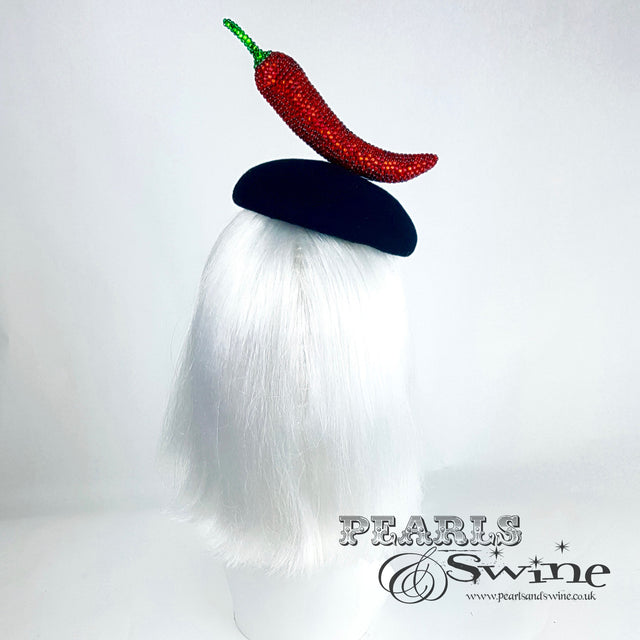 "Sexy Señorita" Red Crystal Chilli Hat