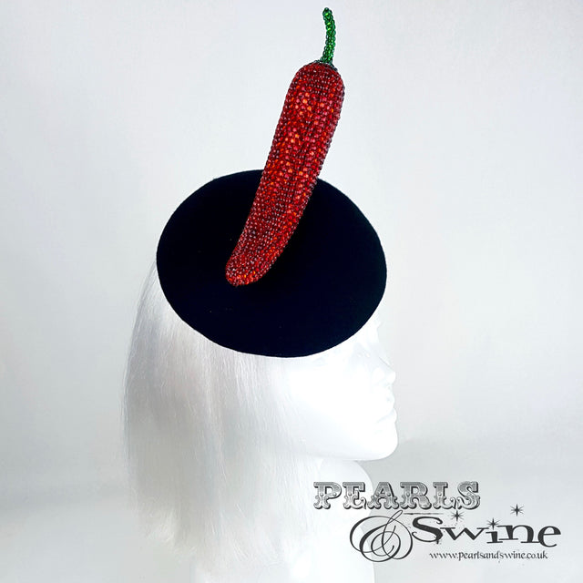 "Sexy Señorita" Red Crystal Chilli Hat