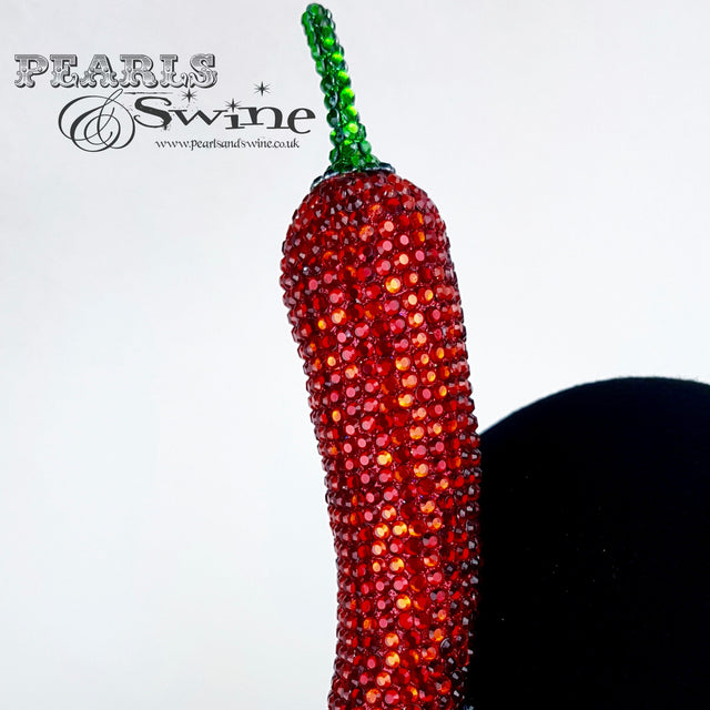 "Sexy Señorita" Red Crystal Chilli Hat