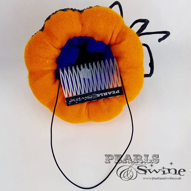 "The Witching Hour" Pumpkin and Spider Hat