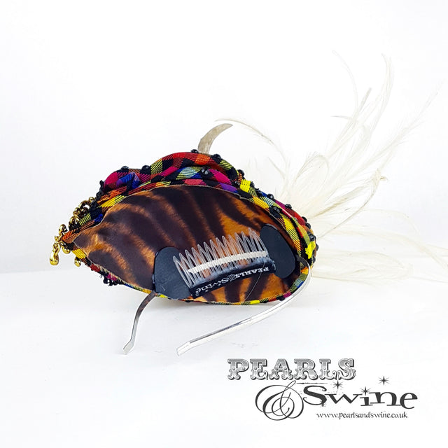 tartan hat headband fascinator