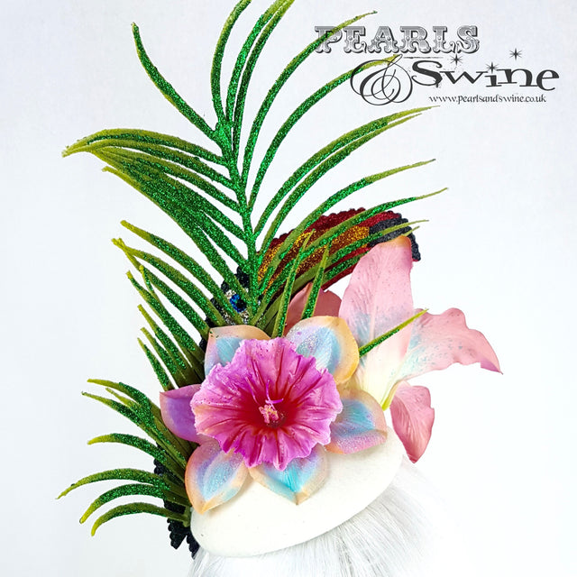 "Costa Rica" Toucan Tropical Flower Hat