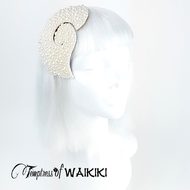 pearl hat fascinator