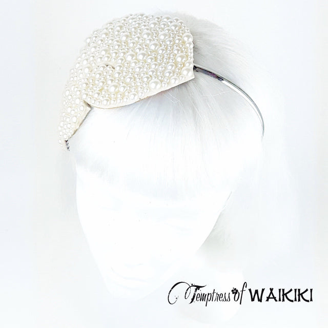 pearl hat fascinator