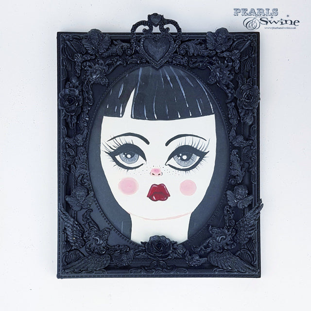 "Aurora" Gothic Doll Framed Art
