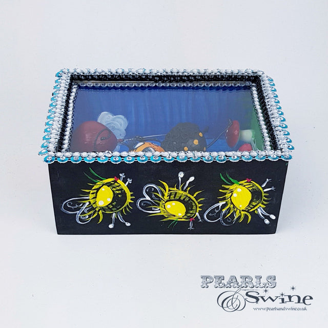 "Bumble" Bee Doll LowBrow Art Sculpture in Framed Box