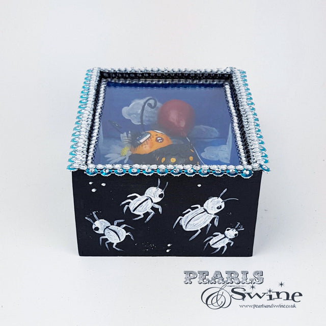 "Bumble" Bee Doll LowBrow Art Sculpture in Framed Box