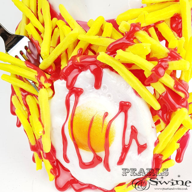 "Munchies" Egg & Chips Neckpiece