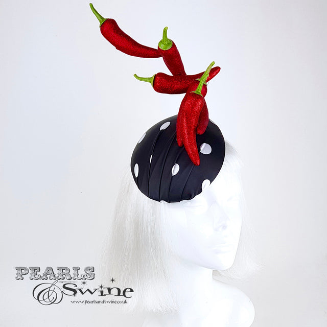 "Some Like It Hot" Chilli & Polka-Dot Hat
