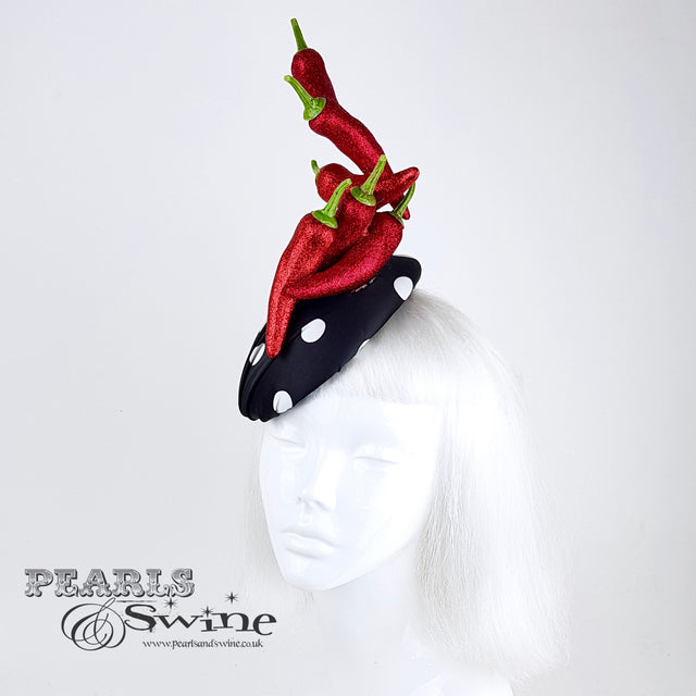 "Some Like It Hot" Chilli & Polka-Dot Hat