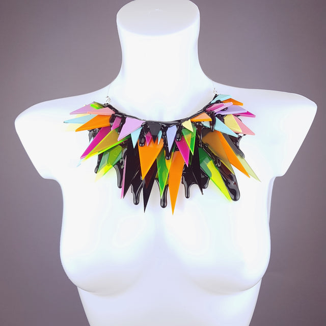 "Pas de Câlins" Eighties Inspired Necklace (Similar Can Be Made)