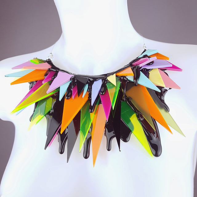 "Pas de Câlins" Eighties Inspired Necklace (Similar Can Be Made)