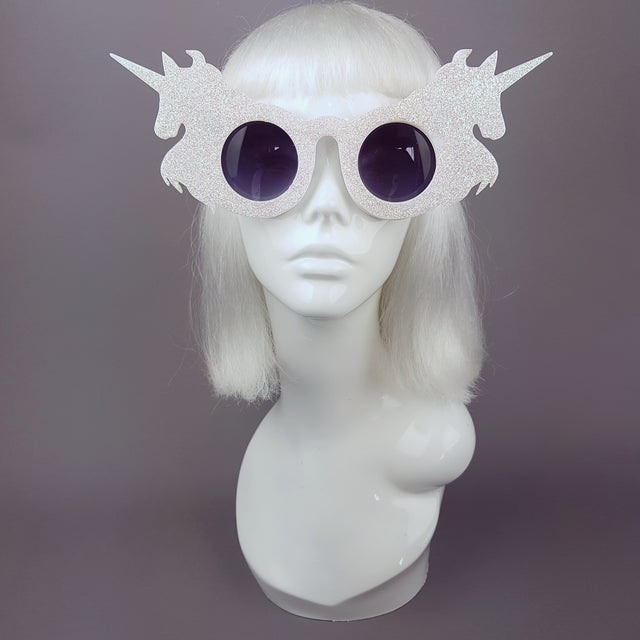 "The Colour of Magic" Iridescent Glitter Unicorn Sunglasses