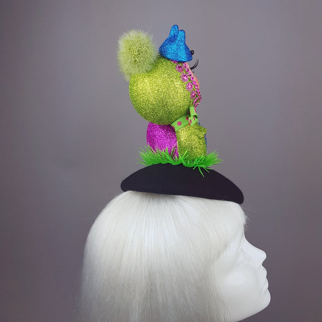 "Slither" Glitter Doll Face Snail Hat
