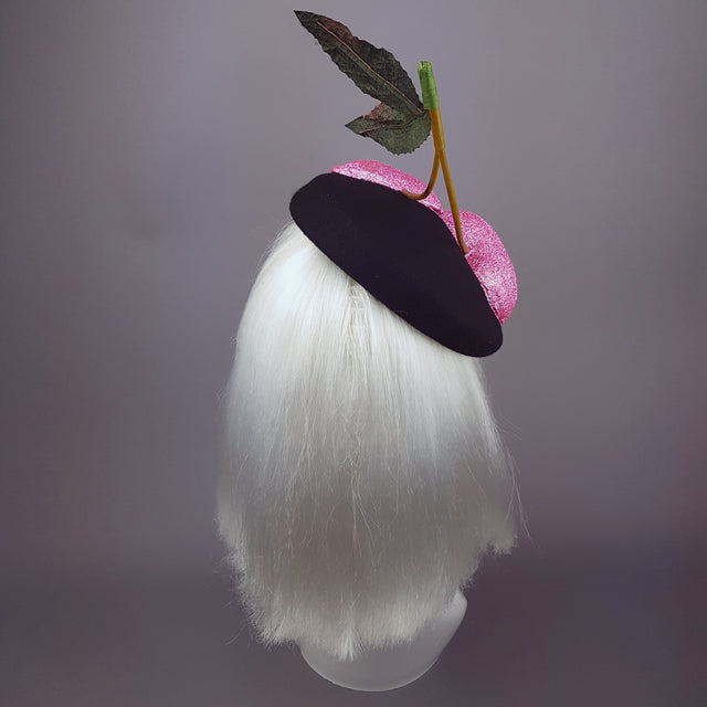 "BonBon" Giant Glittered Cherries Hat