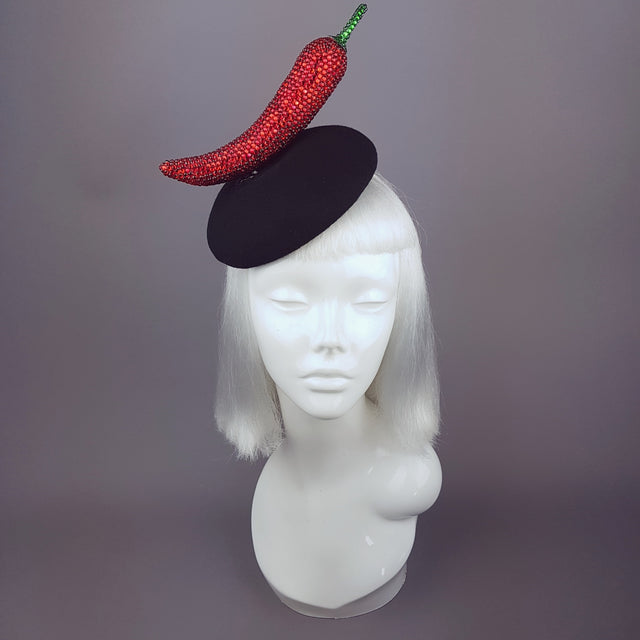 "Sexy Señorita" Red Crystal Chilli Hat