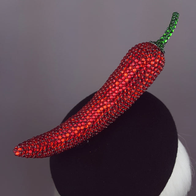 "Sexy Señorita" Red Crystal Chilli Hat
