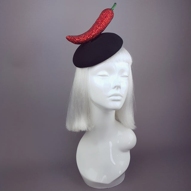 "Sexy Señorita" Red Crystal Chilli Hat