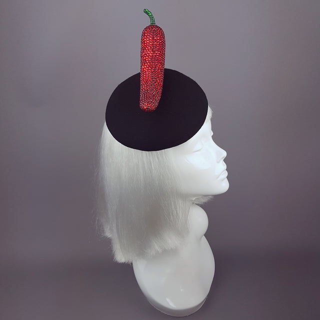 "Sexy Señorita" Red Crystal Chilli Hat
