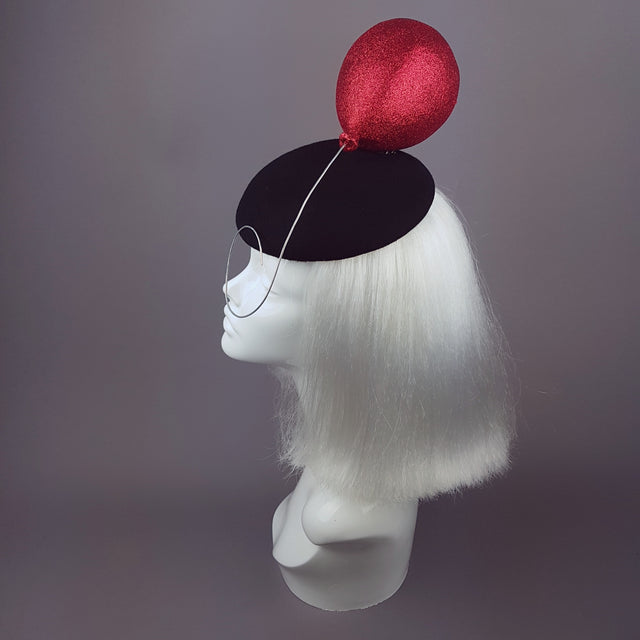"Le Ballon Rouge" Red Glitter Balloon Hat