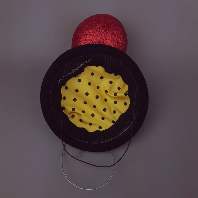 "Le Ballon Rouge" Red Glitter Balloon Hat